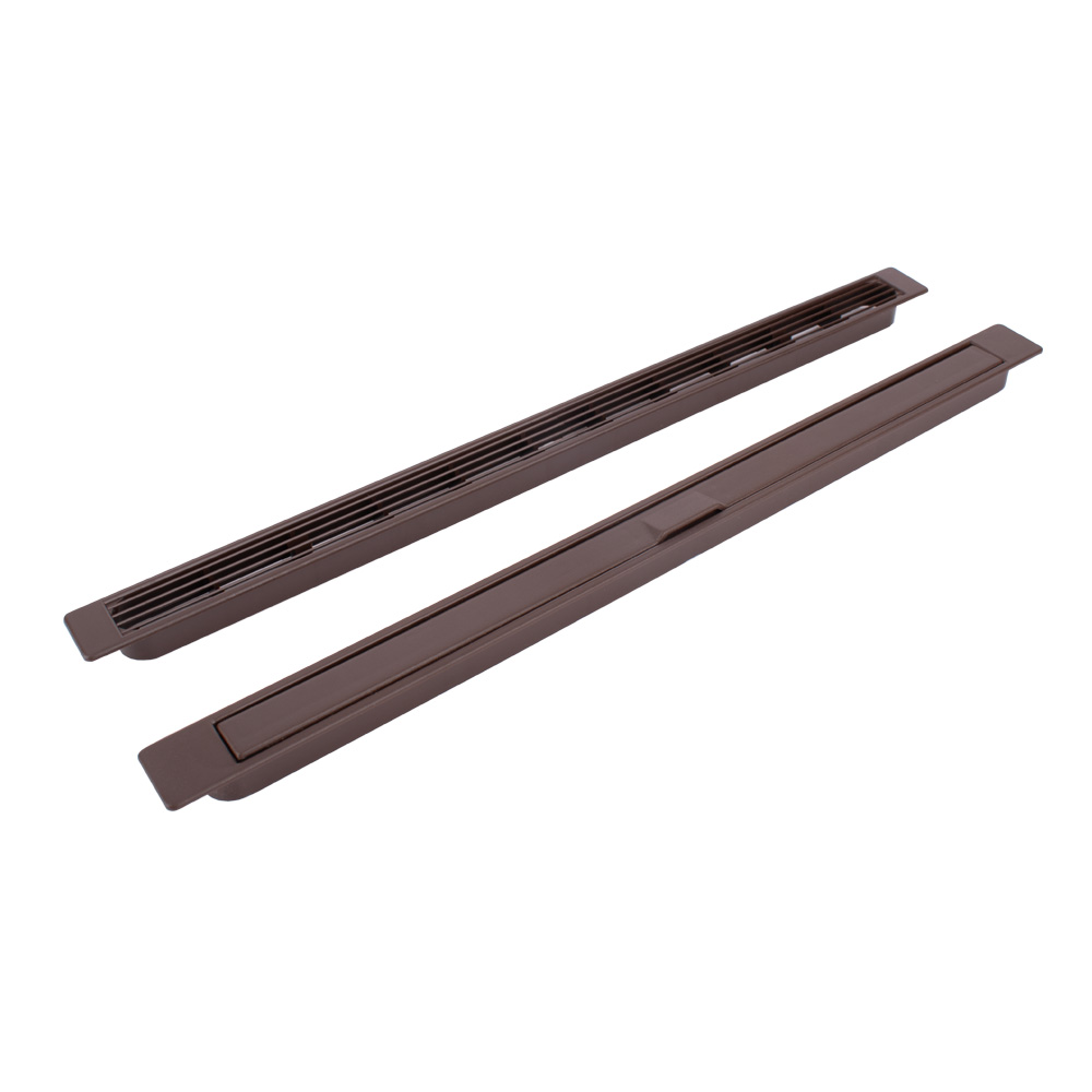 Mighton Flush-Fitting Trickle Vent and Canopy 300mm - Brown